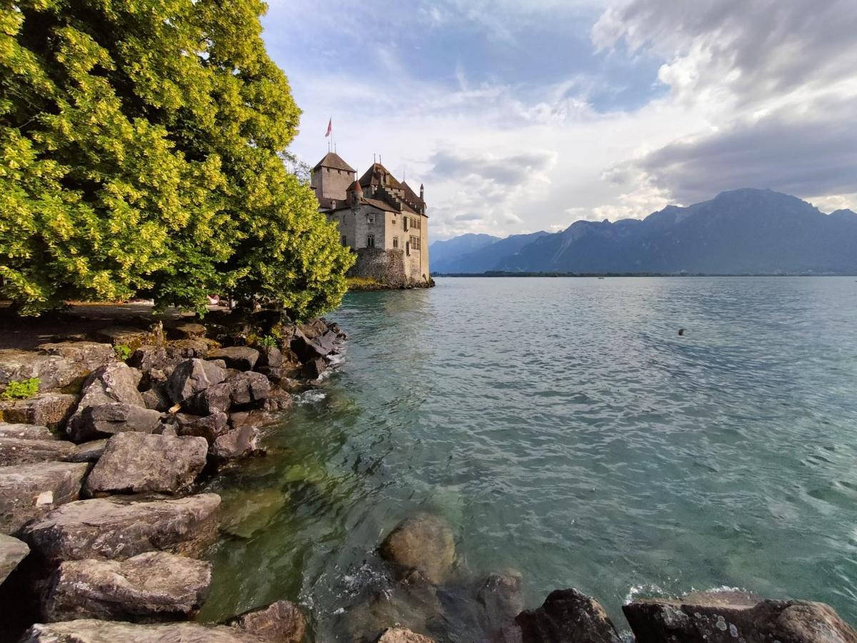 Castle View Aparthotel Veytaux Exterior foto